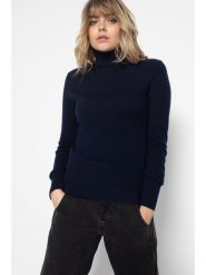 Perfect Cashmere Kaszmirowy golf "Tracy" w kolorze granatowym rozmiar: L. Niebieskie golfy Perfect Cashmere, l, bez wzorów, z kaszmiru, bez ramiączek. Za 220.12 zł.