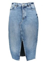 Sublevel Spódnica dżinsowa w kolorze błękitnym rozmiar: S. Niebieskie spódnice Sublevel, s, bez wzorów, midi. Za 78.99 zł.