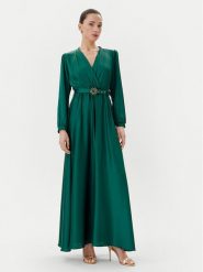 Rinascimento Sukienka wieczorowa CFC0123670003 Zielony Regular Fit. Zielone sukienki Rinascimento, xl, bez wzorów, z syntetyku, wizytowe, bez kołnierzyka, bez ramiączek. Za 509.99 zł.