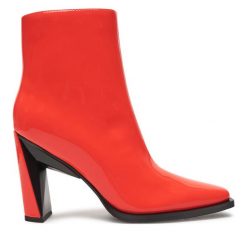Botki United Nude. Czerwone botki United Nude, bez wzorów, bez obcasa, na słupku, bez zapięcia. Za 1,399.00 zł.