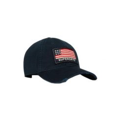 Damska czapka z daszkiem Superdry. Niebieskie czapki Superdry, bez wzorów. Za 129.45 zł.