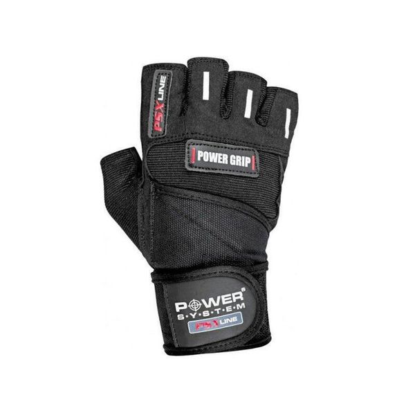 Rękawice treningowe Power System Power Grip 280. Czarne rękawiczki POWER SYSTEM, bez wzorów, sportowe. Za 54.00 zł.