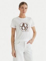 JOOP! T-Shirt Tova 30102423 Biały Regular Fit. Białe t-shirty Joop!, bez wzorów, z bawełny, bez kołnierzyka, bez ramiączek. Za 479.99 zł.