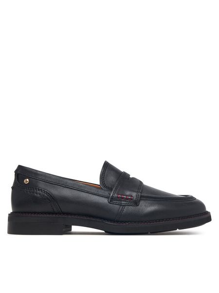 Pikolinos Lordsy Deva W2L-3959 Czarny. Czarne lordsy Pikolinos, bez wzorów, ze skóry, bez obcasa, bez zapięcia. Za 649.99 zł.