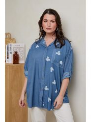 Curvy Lady Koszula w kolorze niebieskim rozmiar: 40/42. Niebieskie koszule Curvy Lady, bez wzorów, z bawełny, klasyczne, bez kołnierzyka, bez ramiączek. Za 92.64 zł.