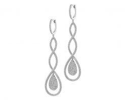 Kolczyki z białego złota z brylantami - 1,45 ct - próba 585. Białe kolczyki Apart, z brylantem, złote. Za 23,990.00 zł.