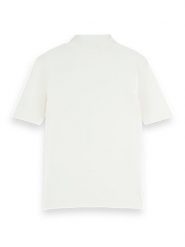 Scotch & Soda Koszulka w kolorze kremowym rozmiar: S. Brązowe bluzki Scotch & Soda, s, bez wzorów, z lyocellu, bez kołnierzyka, bez ramiączek. Za 94.45 zł.