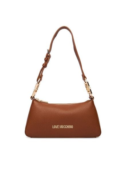 LOVE MOSCHINO Torebka JC4007PP1OLB0200 Brązowy. Brązowe torebki klasyczne Love Moschino, bez wzorów, ze skóry, bez dodatków. Za 859.99 zł.