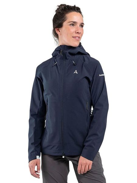 Schöffel Kurtka softshellowa "Mangart L" w kolorze granatowym rozmiar: 36. Niebieskie kurtki sportowe Schöffel, l, bez wzorów, bez kaptura, outdoorowe. Za 386.95 zł.