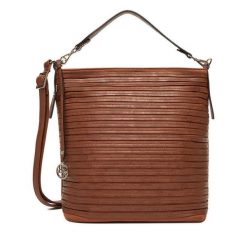 Torebka Lasocki. Brązowe torebki klasyczne Lasocki, bez wzorów, bez dodatków. Za 199.99 zł.