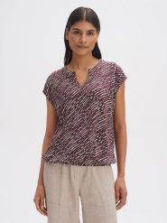 OPUS Bluzka w kolorze bordowym rozmiar: 38. Czerwone bluzki Opus, bez wzorów, bez kołnierzyka, bez ramiączek. Za 86.99 zł.