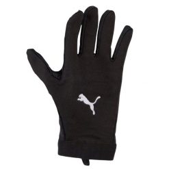 Zimowe Rękawice Piłkarskie Unisex Dla Dorosłych. Czarne rękawiczki Puma, bez wzorów, sportowe. Za 139.99 zł.