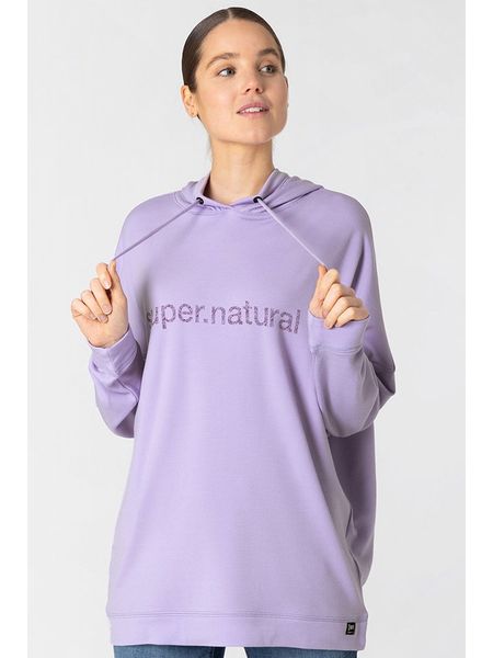 Super.natural Bluza "Feel Good" w kolorze lawendowym rozmiar: M. Różowe bluzy super.natural, m, bez wzorów, z wełny, z kapturem. Za 304.99 zł.