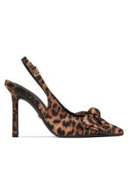 DeeZee Sandały 6-605-1 Brązowy. Brązowe sandały DeeZee, bez wzorów, z materiału, bez obcasa, bez zapięcia. Za 139.99 zł.