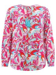 Zwillingsherz Bluzka ze wzorem rozmiar: L/XL. Bluzki Zwillingsherz, l, bez wzorów, z wiskozy, bez kołnierzyka, bez ramiączek. Za 126.75 zł.