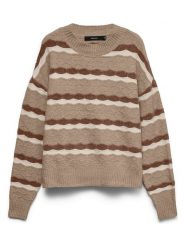 Vero Moda Sweter w kolorze beżowym rozmiar: XS. Brązowe swetry Vero Moda, xs, bez wzorów, bez ramiączek. Za 149.95 zł.