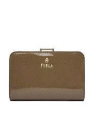 Furla Portfel Camelia WP00314 BX4758 4903S Beżowy ciemny. Brązowe portfele Furla, bez wzorów, z lakierowanej skóry. Za 719.99 zł.