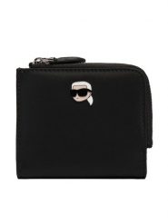 KARL LAGERFELD Mały Portfel Damski A4W32012 Czarny. Czarne portfele KARL LAGERFELD, bez wzorów, ze skóry. Za 429.99 zł.