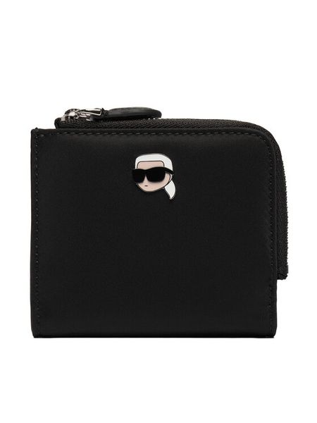 KARL LAGERFELD Portfel A4W32012 Czarny. Czarne portfele KARL LAGERFELD, bez wzorów, ze skóry. Za 339.99 zł.