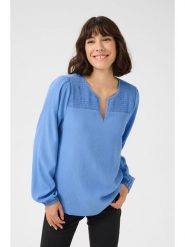 Kaffe Bluzka w kolorze błękitnym rozmiar: 46. Niebieskie bluzki Kaffe, bez wzorów, bez kołnierzyka, bez ramiączek. Za 69.99 zł.