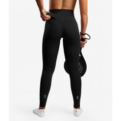 Legginsy sportowe damskie eleganckie. Czarne legginsy NORDICDOTS, l, bez wzorów, z elastanu. Za 365.00 zł.