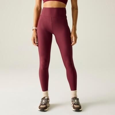 Damskie legginsy żebrowane Hustle. Czerwone legginsy Dare 2b, bez wzorów, z elastanu. Za 169.99 zł.