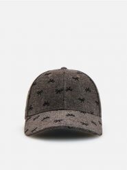 Czapka z daszkiem z wełną - brązowy. Brązowe czapki Reserved, bez wzorów, z wełny. Za 69.99 zł.