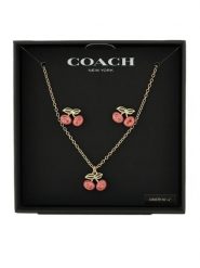 Coach Zestaw naszyjnik i kolczyki 37551690 Złoty. Żółte naszyjniki Coach, metalowe. Za 599.99 zł.