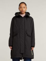 G-Star Parka w kolorze czarnym rozmiar: XL. Czarne parki G-Star, xl, retro, bez kaptura. Za 488.95 zł.