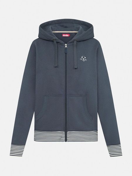 Derbe Bluza w kolorze granatowym rozmiar: S. Niebieskie bluzy Derbe, s, bez wzorów, z bawełny, bez kaptura. Za 199.95 zł.