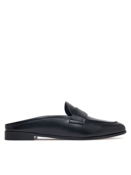 Max Mara Klapki Regentsabot 2624526211 Czarny. Czarne klapki Max Mara, bez wzorów, ze skóry, bez obcasa. Za 2,589.00 zł.