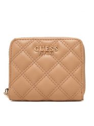 Guess Mały Portfel Damski Guilly II Sgl SWQG96 73137 Beżowy. Brązowe portfele Guess, z aplikacjami, ze skóry. Za 219.99 zł.