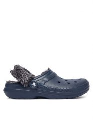 Crocs Klapki Classic Fleece Lined Clog Quartz 211396 Granatowy. Niebieskie klapki Crocs, bez wzorów, z tworzywa sztucznego, bez obcasa. Za 259.99 zł.