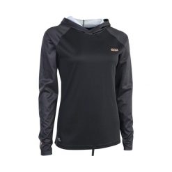 Koszulka surfingowa damska ION Wetshirt Hood LS black. Czarne bluzki ION, m, bez wzorów, z lycry, sportowe, bez kołnierzyka, bez ramiączek. Za 119.00 zł.