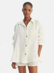 Roxy Koszula Morning Time ERJWT03674 Écru Relaxed Fit. Koszule Roxy, s, bez wzorów, z bawełny, bez kołnierzyka, bez ramiączek. Za 299.99 zł.