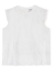 CARE BY ME Top "Flora" w kolorze białym rozmiar: M. Białe topy CARE BY ME, m, bez wzorów, z bawełny, bez kołnierzyka, bez ramiączek. Za 222.95 zł.