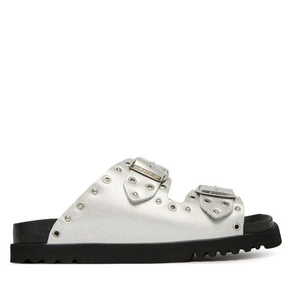 Klapki Scholl. Szare klapki Scholl, bez wzorów, bez obcasa. Za 547.99 zł.