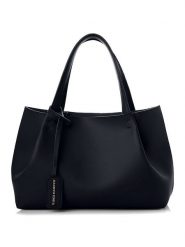 Vince Camuto Torebka w kolorze czarnym - 35 x 20 x 12 cm rozmiar: onesize. Czarne torby na ramię Vince Camuto, bez wzorów, z materiału, na ramię, bez dodatków. Za 105.63 zł.