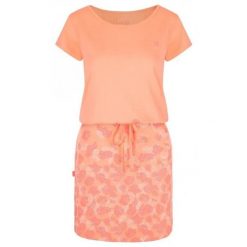 Damska sukienka sportowa Loap Asmen Pomarańczowa. Brązowe sukienki ZSPORT, m, bez wzorów, z bawełny, sportowe, bez kołnierzyka, bez ramiączek, midi, dopasowane. Za 140.99 zł.