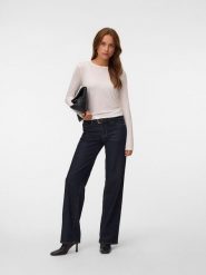 Vero Moda Koszulka w kolorze białym rozmiar: XS. Białe bluzki Vero Moda, xs, bez wzorów, bez kołnierzyka, bez ramiączek. Za 60.95 zł.