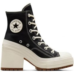 Buty sportowe damskie Converse Chuck 70 De Luxe Heel. Czarne obuwie sportowe Converse, bez zapięcia. W wyprzedaży za 432.50 zł.