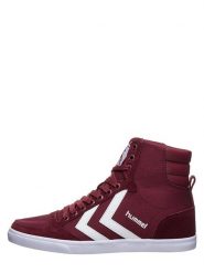 Hummel Sneakersy w kolorze czerwonym rozmiar: 44. Czerwone trampki Hummel, bez wzorów, z materiału, za kostkę, bez zapięcia. Za 171.95 zł.