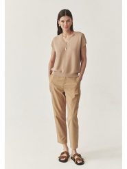 TATUUM Sweter w kolorze beżowym rozmiar: L. Brązowe swetry Tatuum, l, bez wzorów, bez ramiączek. Za 134.85 zł.