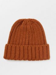 Becksöndergaard Czapka beanie w kolorze karmelowym rozmiar: onesize. Brązowe czapki Becksöndergaard, bez wzorów, z materiału. Za 82.99 zł.