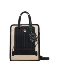 KARL LAGERFELD Torebka B1W50088 Beżowy. Brązowe shopper KARL LAGERFELD, bez wzorów, z materiału, bez dodatków. Za 429.99 zł.