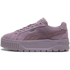 Adidasy Puma Karmen Ii, Dla obu płci. Fioletowe obuwie sportowe Puma, z zamszu, bez zapięcia. Za 329.99 zł.