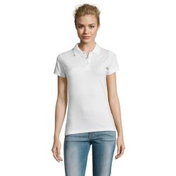 Damska Koszulka Polo Perfect. Białe koszulki polo SOL'S, m, bez wzorów, bez kołnierzyka, bez ramiączek. Za 74.99 zł.