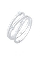 Elli Pierścionek pieluszkowy damski filigranowy elegancki z kryształkami cyrkonu w 925 Sterling Silver pozłacany Pierścionki 1 ct Damski. Szare pierścionki Elli, z cyrkonią, pozłacane. Za 233.99 zł.