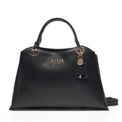 Torba Guess. Czarne listonoszki Guess, z aplikacjami, bez dodatków. Za 399.99 zł.