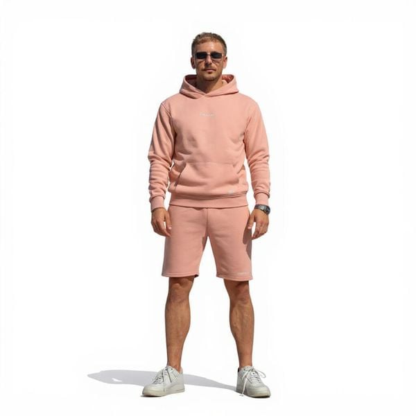 Bluza domowa z kapturem – Coral. Brązowe bluzy HOME DELUXE, l, bez wzorów, z bawełny, z kapturem. Za 168.00 zł.